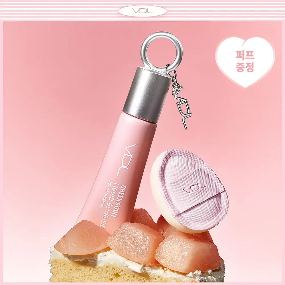 [핑거퍼프증정] VDL 치크스테인 리퀴드 블러셔 10.5ml (청순뽀용속광)